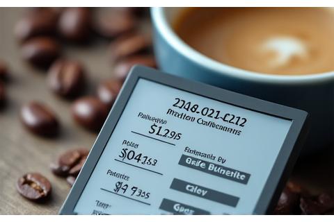 Calculator demonstrating profit margin calculations for various coffee drinks