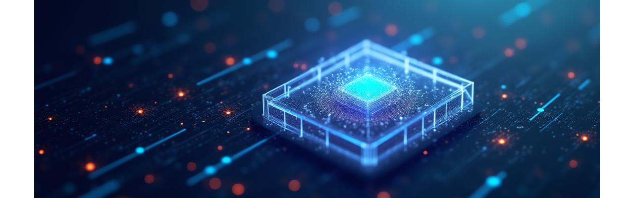 Abstract illustration of secure data flowing digitally, representing privacy and protection at EmberGrind.
